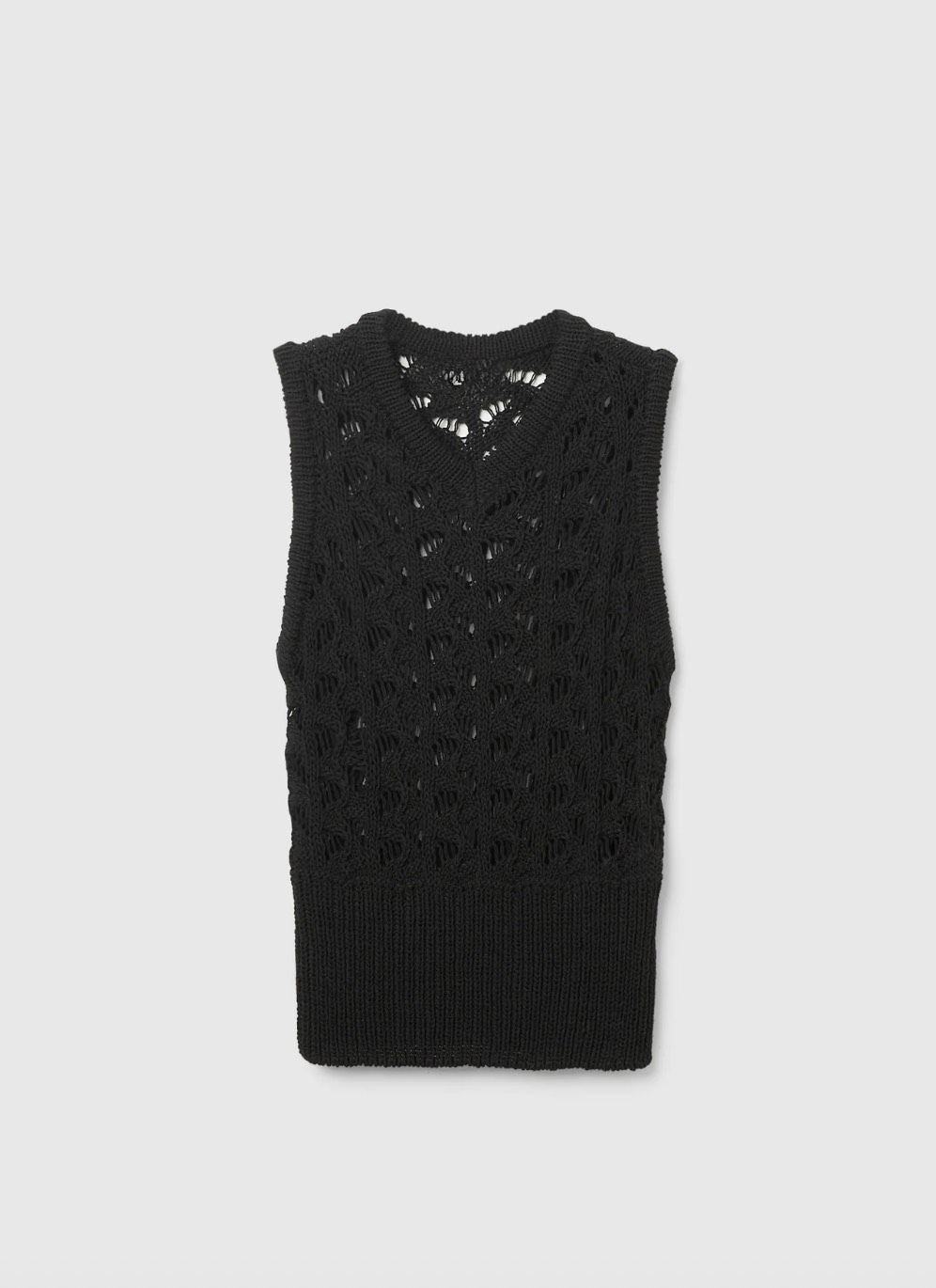 Personalized Open Knit Sleeveless Top