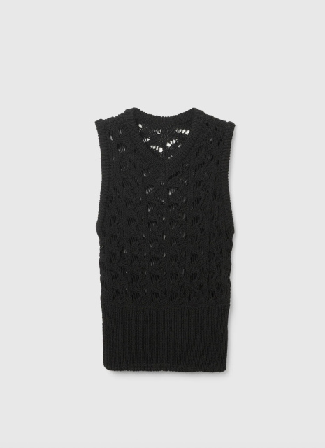 Personalized Open Knit Sleeveless Top