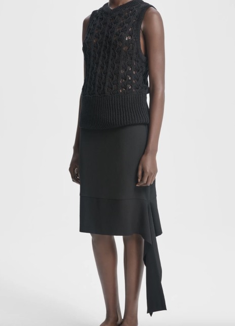 Personalized Open Knit Sleeveless Top