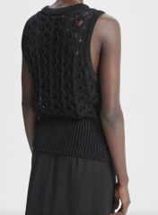 Personalized Open Knit Sleeveless Top