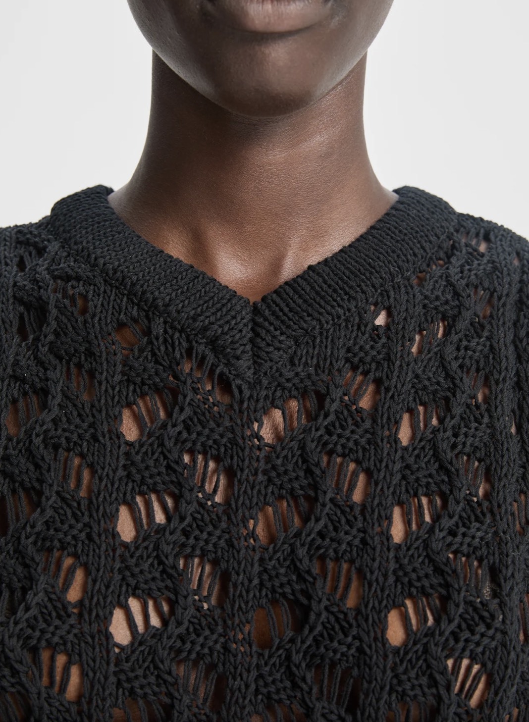 Personalized Open Knit Sleeveless Top