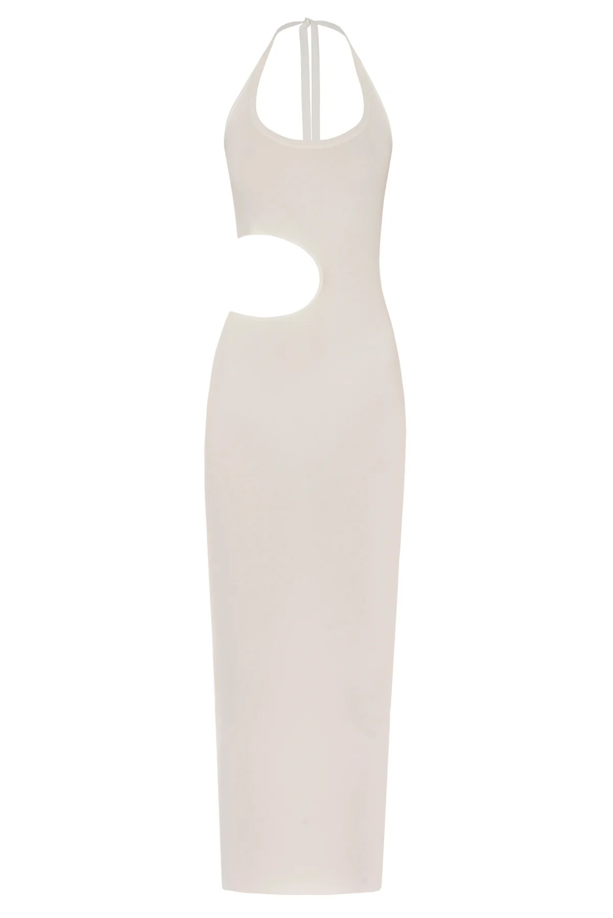 Factory Direct Cut-Out Ribbed Midi Dress