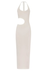 Factory Direct Cut-Out Ribbed Midi Dress