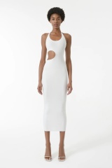 Factory Direct Cut-Out Ribbed Midi Dress