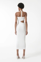 Factory Direct Cut-Out Ribbed Midi Dress