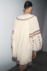 OEM ODM Bohemian Embroidered Linen Dress