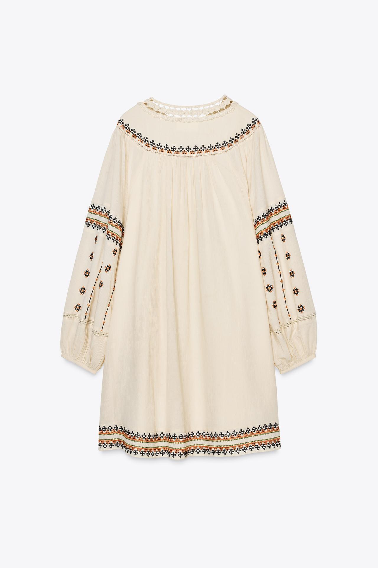OEM ODM Bohemian Embroidered Linen Dress