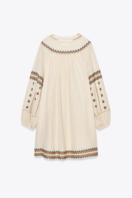 OEM ODM Bohemian Embroidered Linen Dress