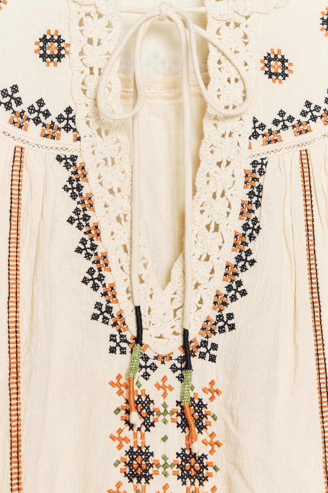 OEM ODM Bohemian Embroidered Linen Dress