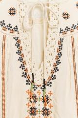 OEM ODM Bohemian Embroidered Linen Dress
