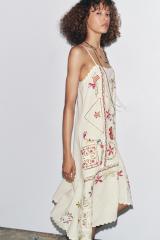 Wholesale Embroidered Bohemian Linen Slip Dress