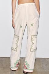 OEM Available Embroidered Bohemian Linen Shirt and Pants Set