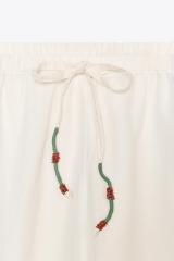 OEM Available Embroidered Bohemian Linen Shirt and Pants Set