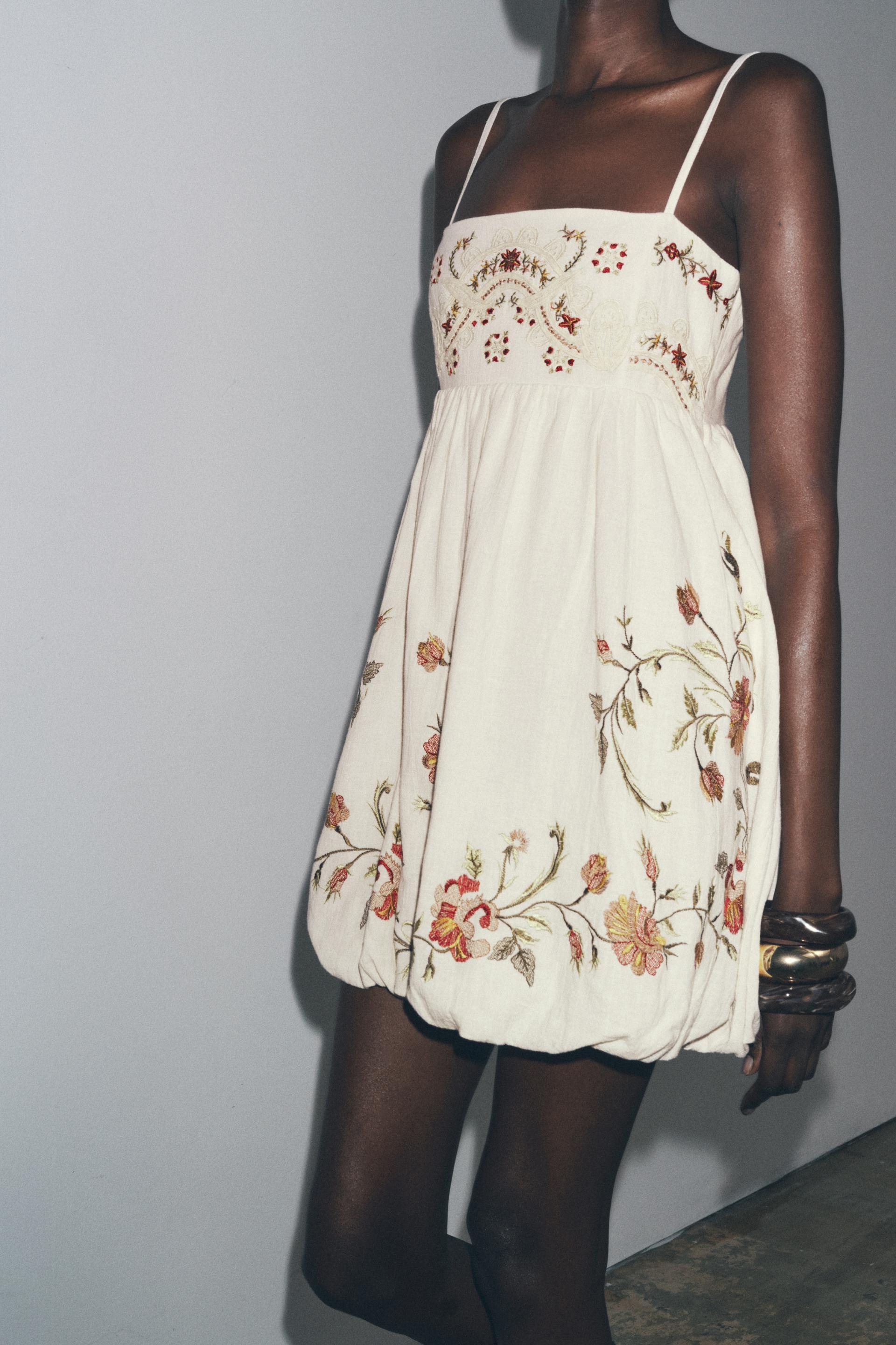 OEM ODM Bohemian Embroidered Mini Dress