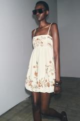 OEM ODM Bohemian Embroidered Mini Dress