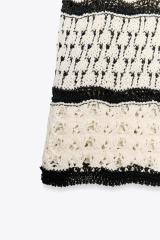Personalized Crochet Striped Halter Dress