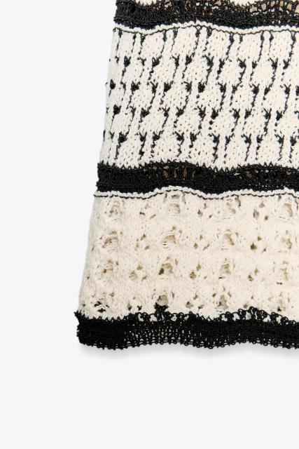 Personalized Crochet Striped Halter Dress