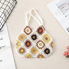 Handmade Crochet Granny Square Tote Bag