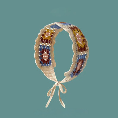 Vintage Crochet Granny Square Collar – Handmade Retro Neck Accessory