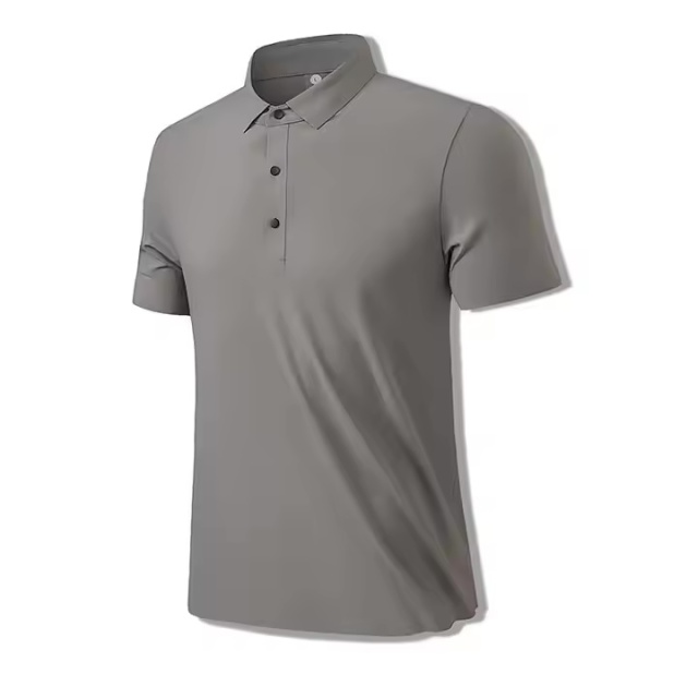 Custom Design  Men’s Minimalist Quick-Dry Polo Shirt – Ice Blue