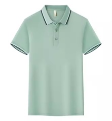 Factory Direct Men’s Classic Tipped Collar Polo Shirt – Navy Blue
