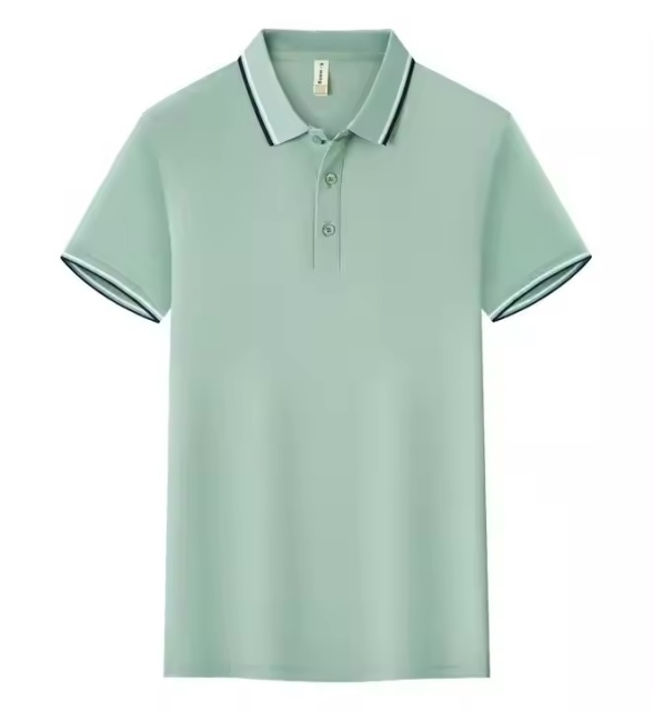 Factory Direct Men’s Classic Tipped Collar Polo Shirt – Navy Blue