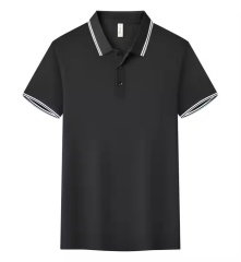 Factory Direct Men’s Classic Tipped Collar Polo Shirt – Navy Blue