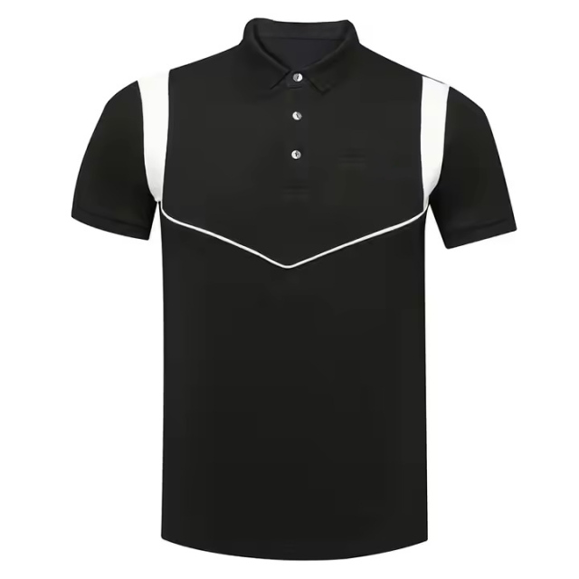 Factory Direct Men’s Sport-Panel Colorblock Polo Shirt – 5 Color Options