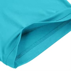 Customized Men’s Two-Tone Geometric Panel Polo Shirt – Aqua & Navy Blue