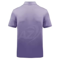 Custom Design  Men’s Lavender Tech Polo Shirt – Abstract Wave Line Print