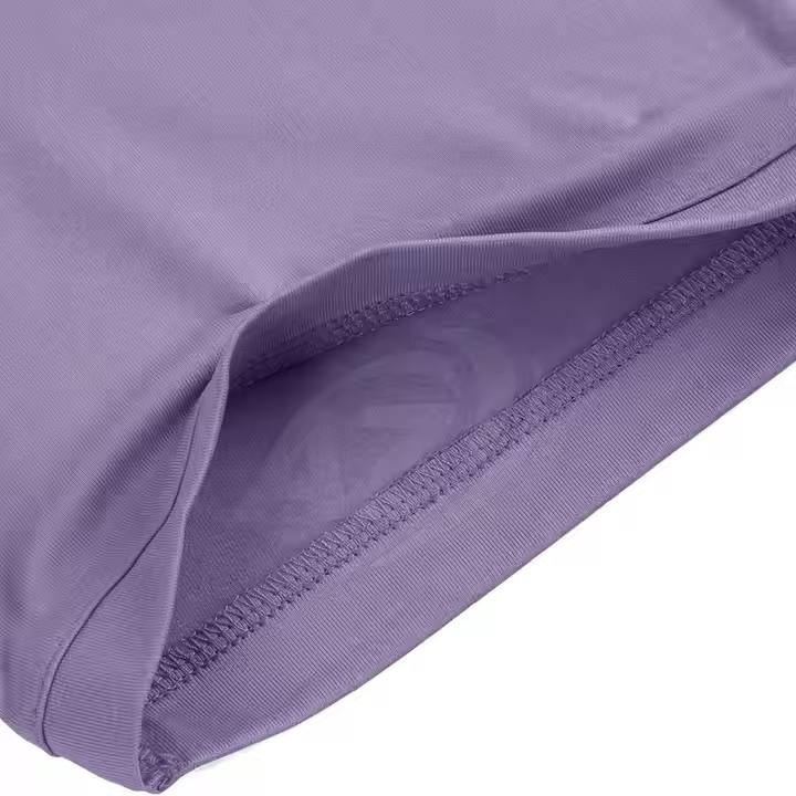 Custom Design  Men’s Lavender Tech Polo Shirt – Abstract Wave Line Print