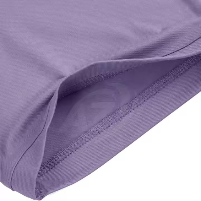 Custom Design  Men’s Lavender Tech Polo Shirt – Abstract Wave Line Print
