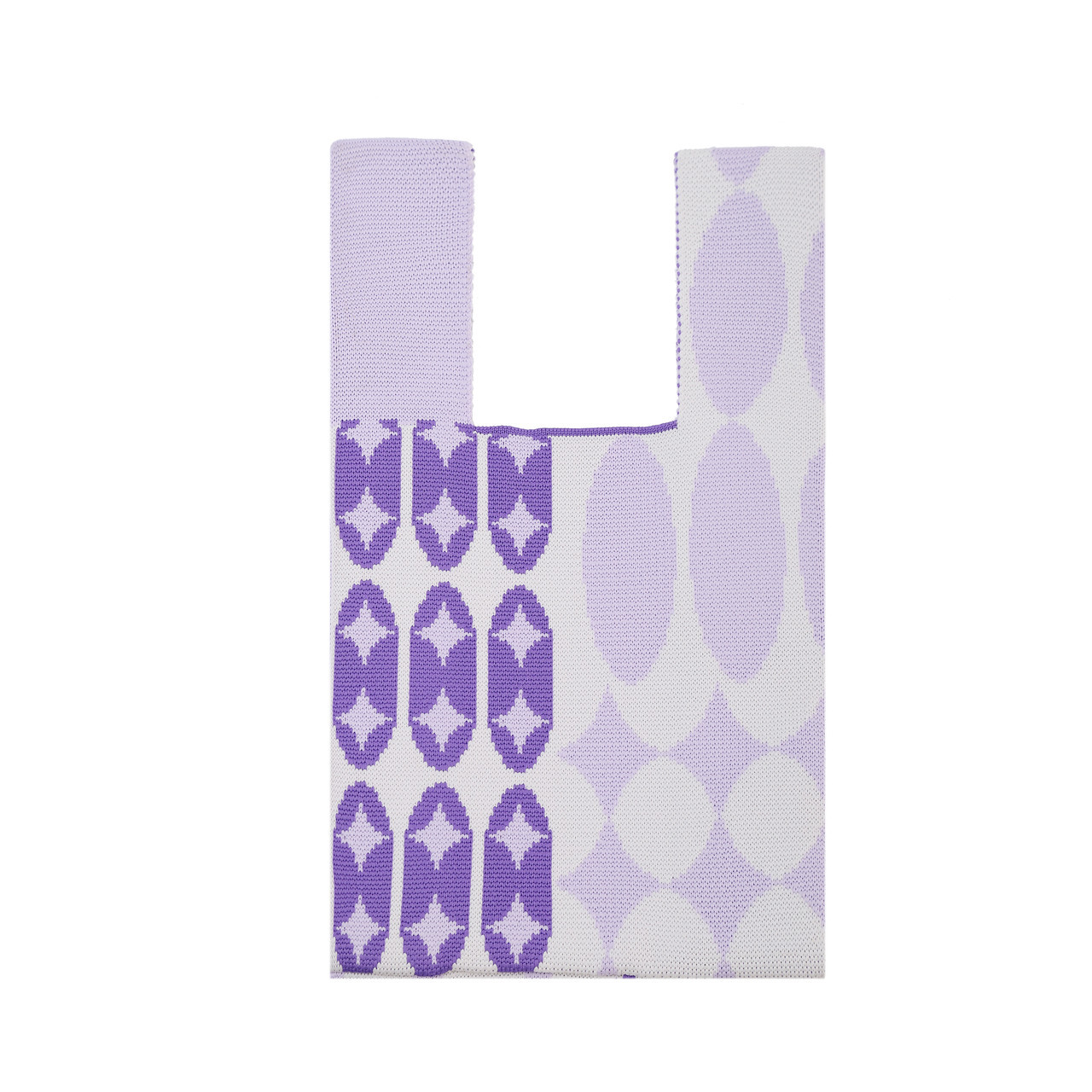 Factory Direct Purple Geometric Print Tote Bag