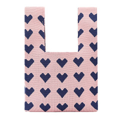 OEM Available Pink Heart Pattern Tote Bag