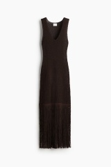 Custom Design Women’s Crochet Fringe Midi Dress
