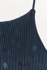 Customized  Sequin Embellished Ribbed Knit Mini Dress
