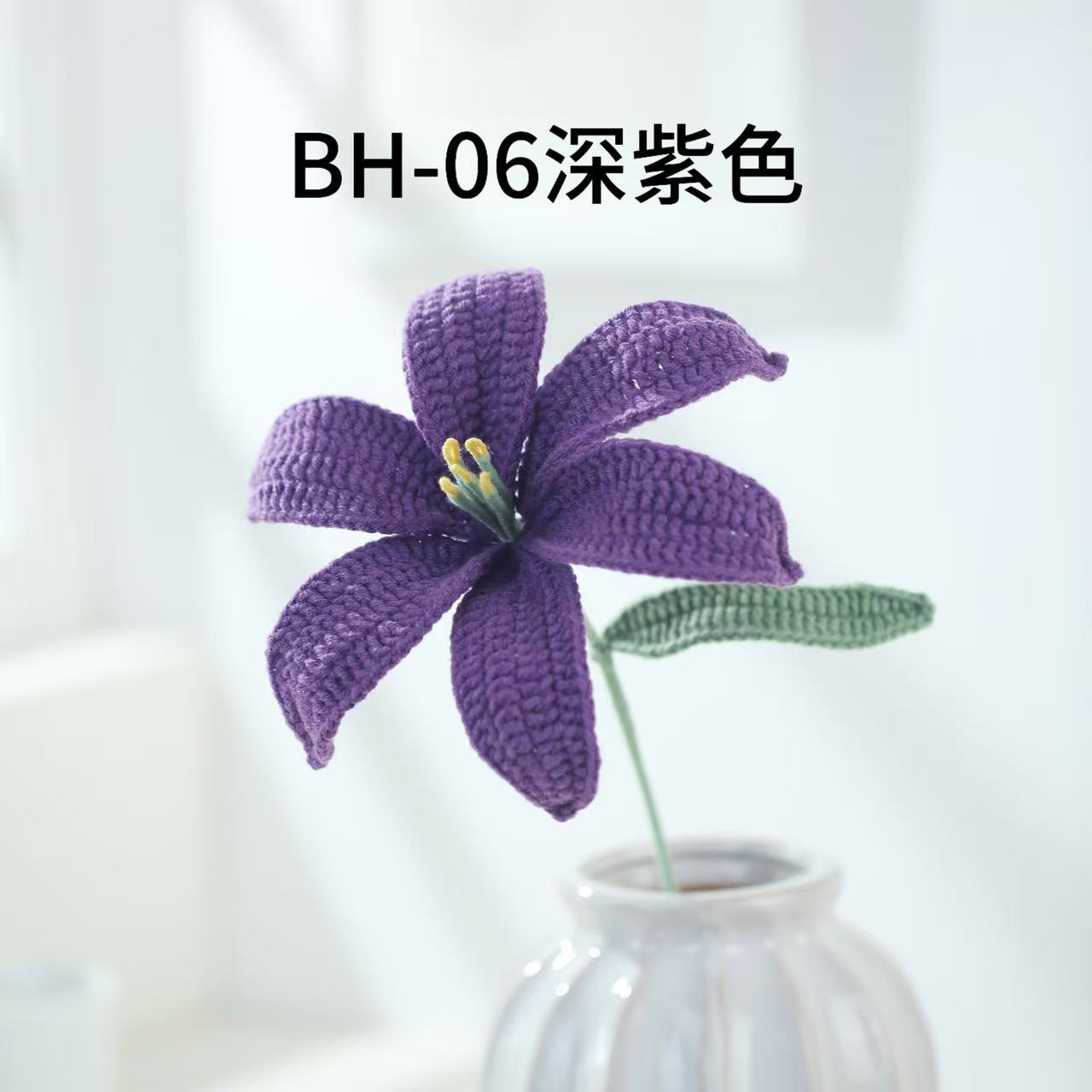Handmade Crocheted Lily Flower Bouquet