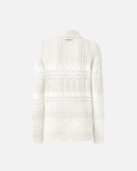 Personalized Knit Openwork V-Neck Pullover Sweater