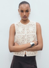 Customized  Crochet Sunflower Vest