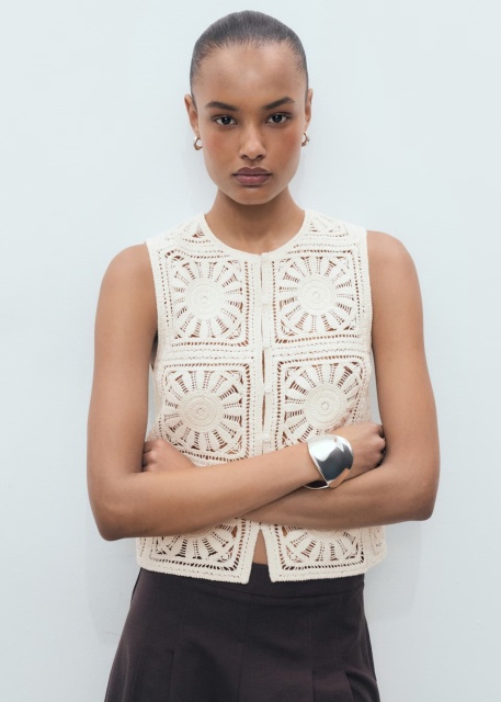 Customized  Crochet Sunflower Vest