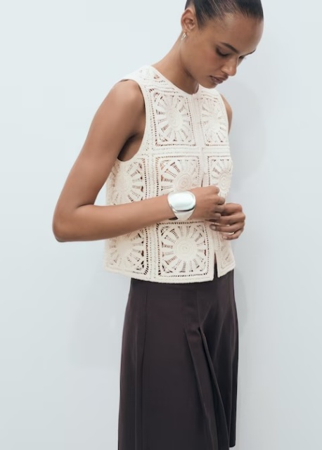 Customized  Crochet Sunflower Vest