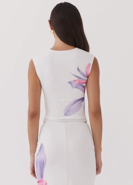 OEM ODM  Floral Print Crop Top and Skirt Set