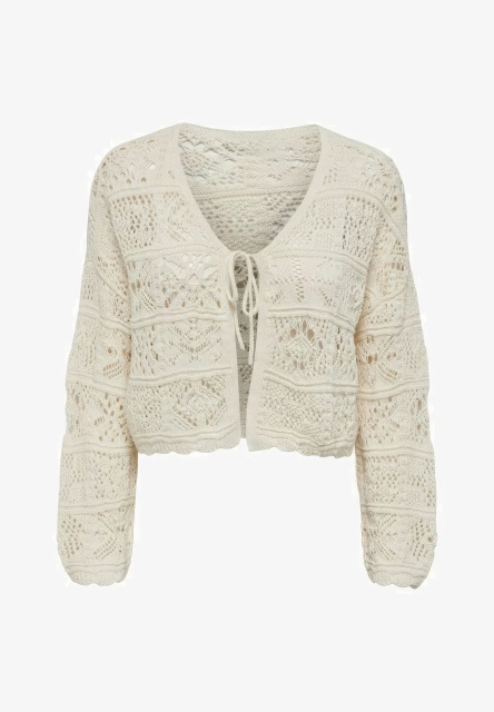 OEM ODM Boho Knit Crochet Cardigan for Women – Lightweight Open Front Long Sleeve Sweater Top with Tie Closure