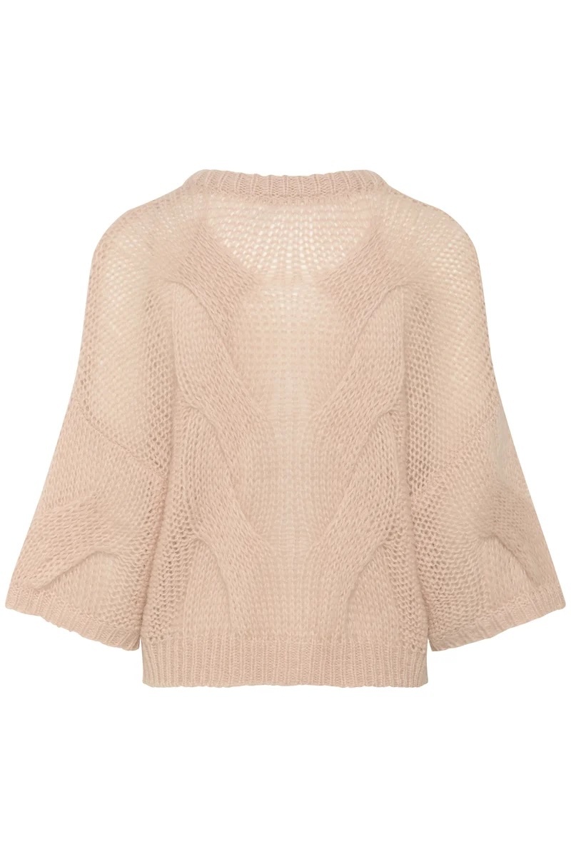 Personalized Chunky Knit Button-Front Cardigan for Women – Oversized Soft Mohair Sweater with Cable Knit Detailing