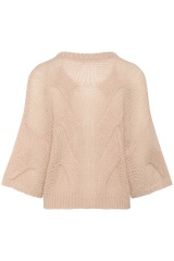 Personalized Chunky Knit Button-Front Cardigan for Women – Oversized Soft Mohair Sweater with Cable Knit Detailing