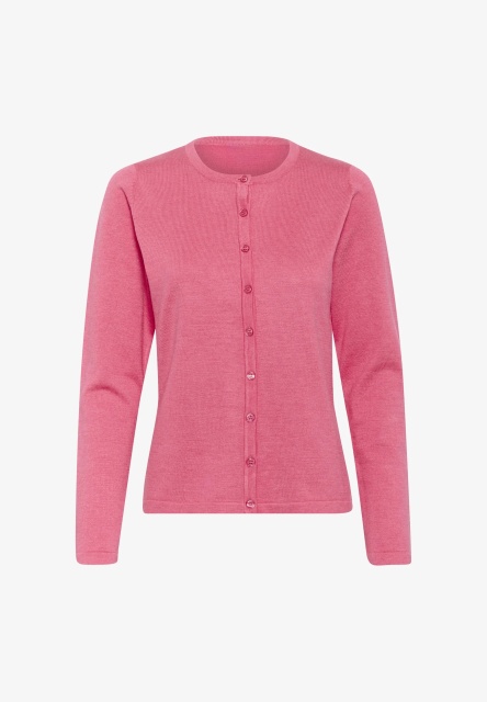 Wholesale Women's Classic Crew Neck Button-Up Cardigan – Soft Knit Long Sleeve Lightweight Sweater Top