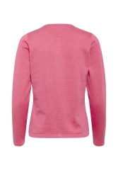Wholesale Women's Classic Crew Neck Button-Up Cardigan – Soft Knit Long Sleeve Lightweight Sweater Top
