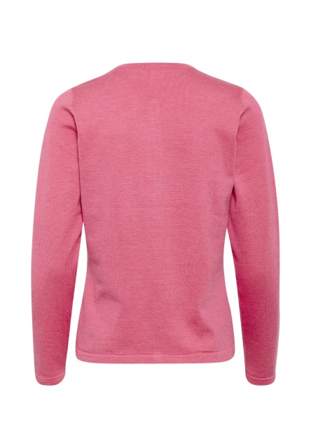 Wholesale Women's Classic Crew Neck Button-Up Cardigan – Soft Knit Long Sleeve Lightweight Sweater Top