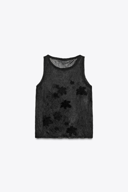 OEM ODM Black Floral Lace Sheer Dress