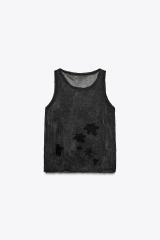 OEM ODM Black Floral Lace Sheer Dress